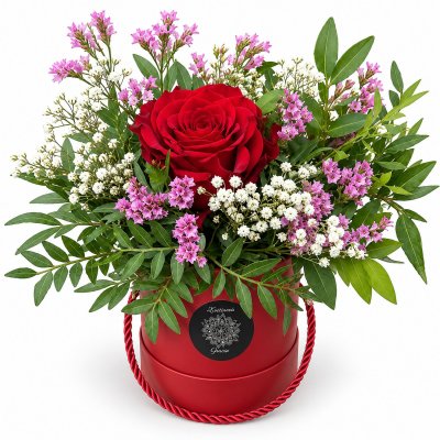 Rose & Limonium Flowerbox