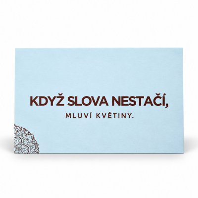 Kartička Když slova nestačí