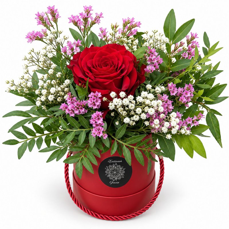 Flowerbox Růže a Limonium