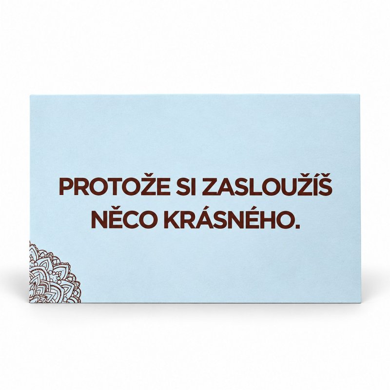 Kartička Zasloužíš si krásu