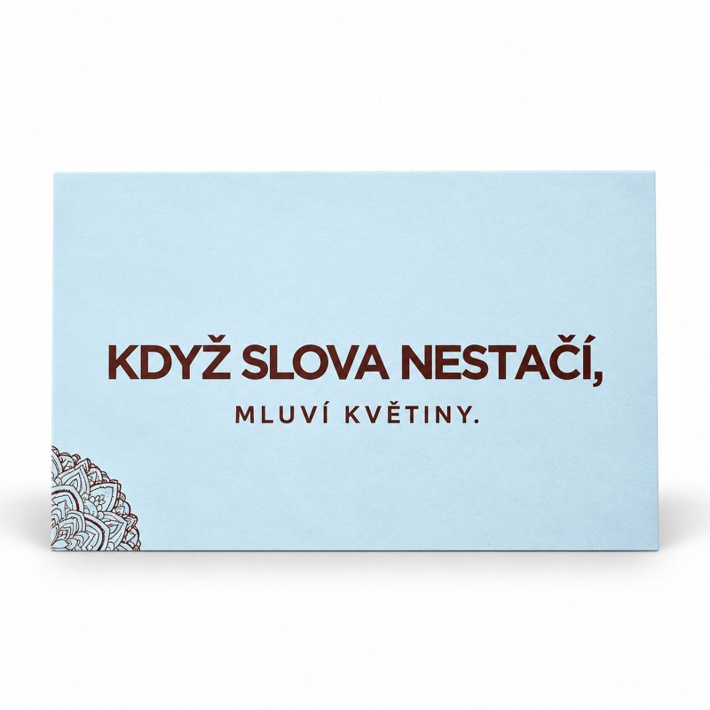 Kartička Když slova nestačí