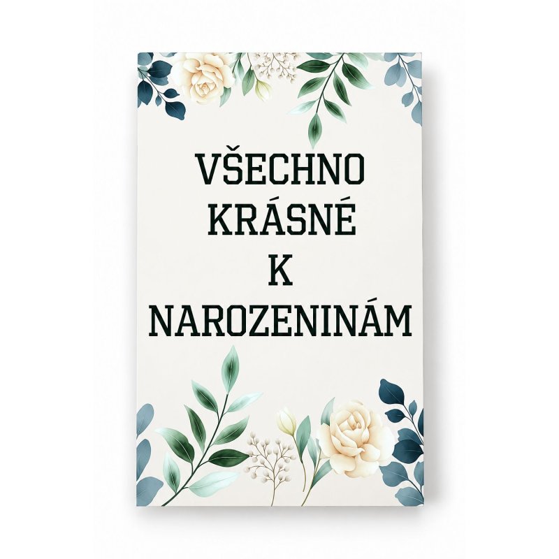 Kartička Všechno krásné k narozeninám