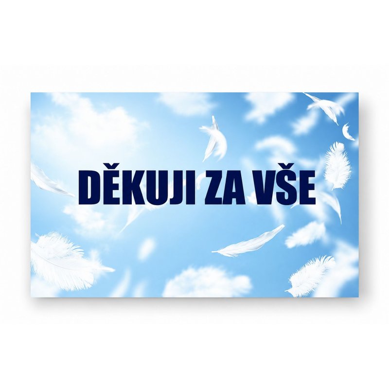 Kartička Děkuji za vše