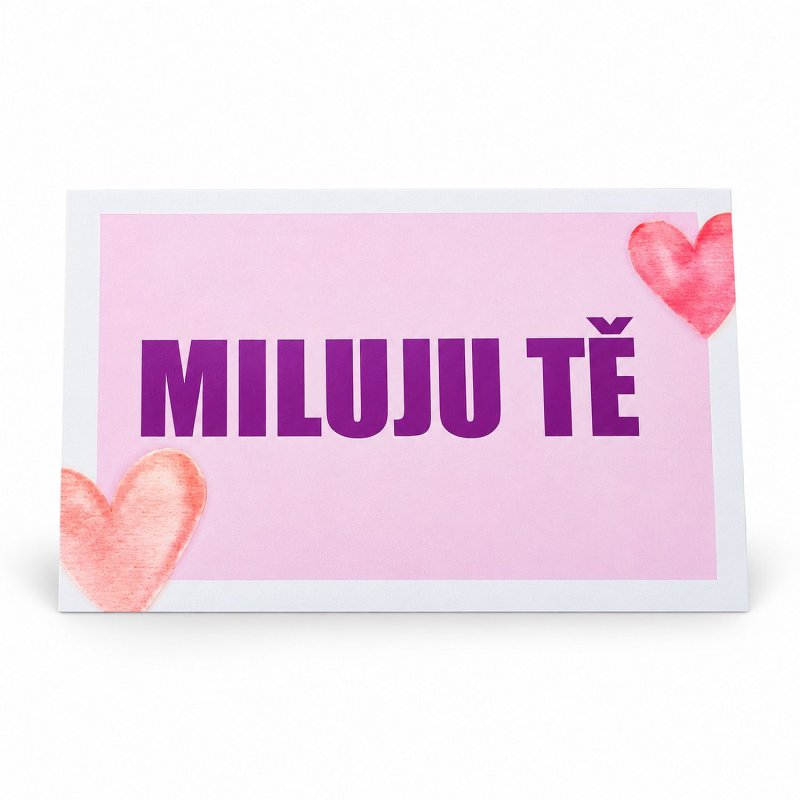Kartička Miluju tě